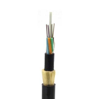Outdoor Loose Tube ADSS Fiber Optical Cable 6 Core All Dielectric Self Supporting