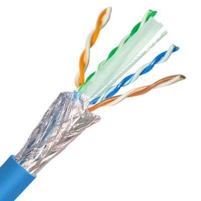 SFTP Bare Copper Network Cat6 Shielded Cable 305m PVC PE LSZH Jacket